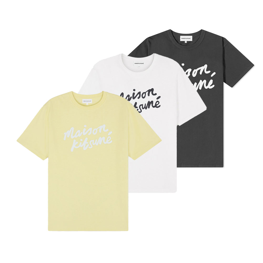 Maison Kitsune｜メゾンキツネ ハンドライティング ロゴタイプ入り口・入口 プルオーバー MM00101KJ0118 メンズ【貨物輸送無料】【外国で通信販売】【置き目品】