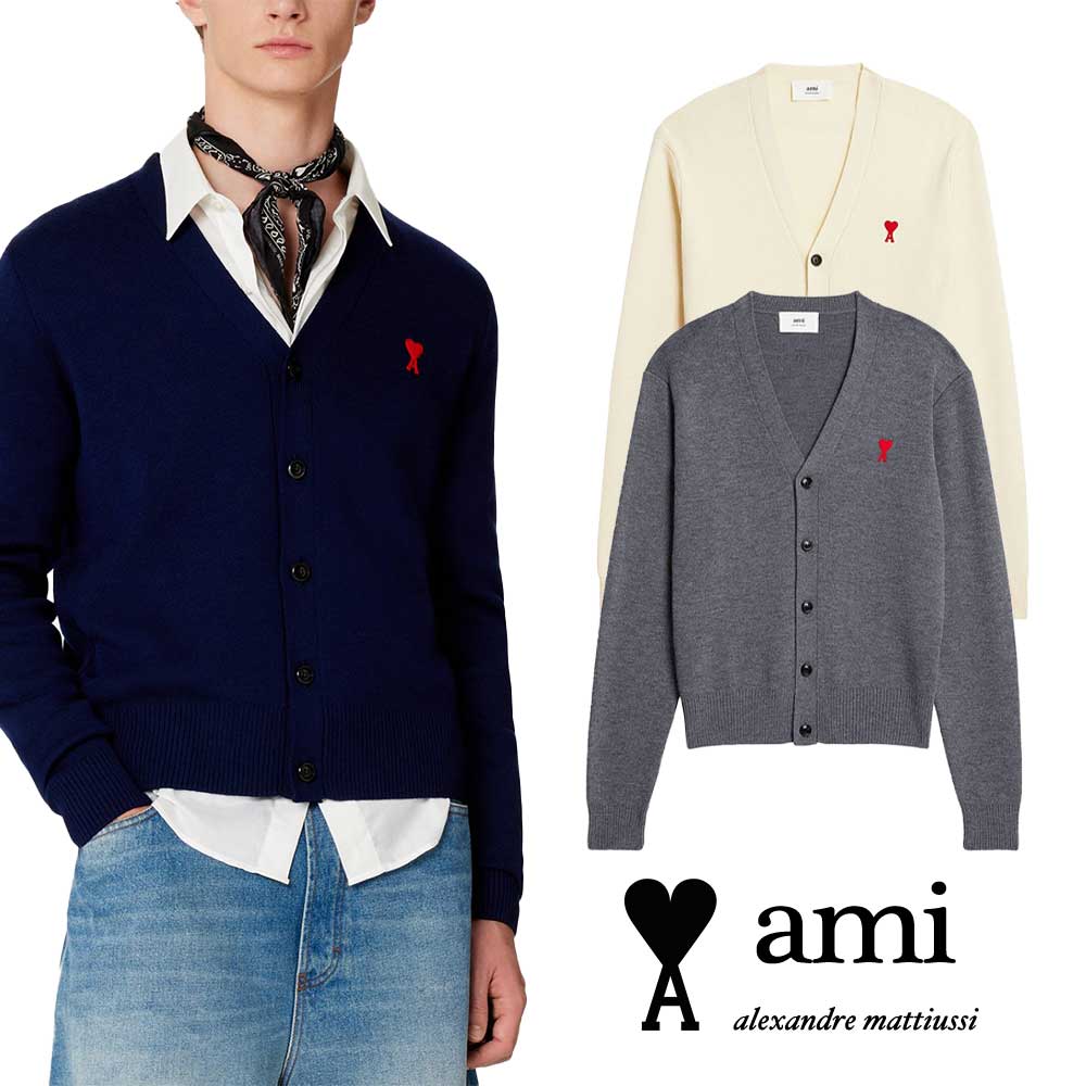 楽天市場】AMI PARIS｜アミパリス ハートロゴ入り MEN'S メリノウール