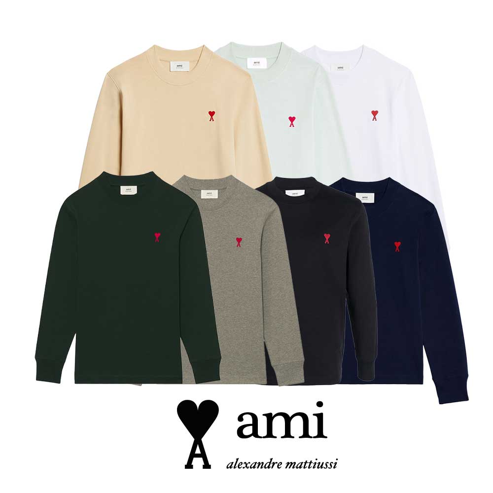 【楽天市場】AMI PARIS｜アミパリ ハートロゴ入り長袖Ｔシャツ