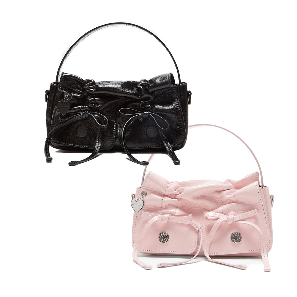 ショルダーバッグ・ポシェット ACNE STUDIOS Women Messenger Bags A10346 900 black Acne Studios - Platt shoulder bag - Black