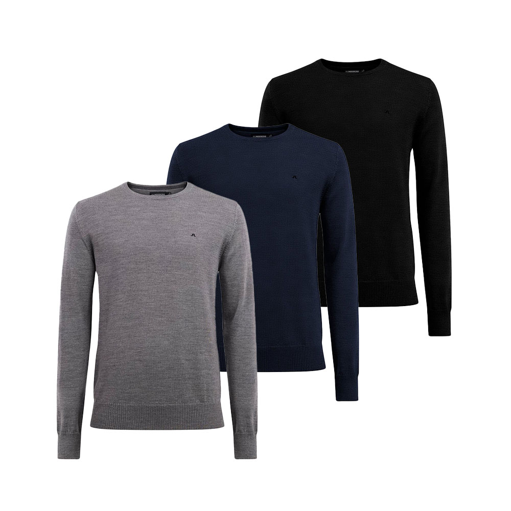 J.LINDEBERG｜ジェイリンドバーグ メンズ ゴルフ  LYLE MERINO CREW NECK SWEATER ニット FMKW09640  メンズファッション フィットネス 【送料無料】【関税なし】【海外通販】【正規品】