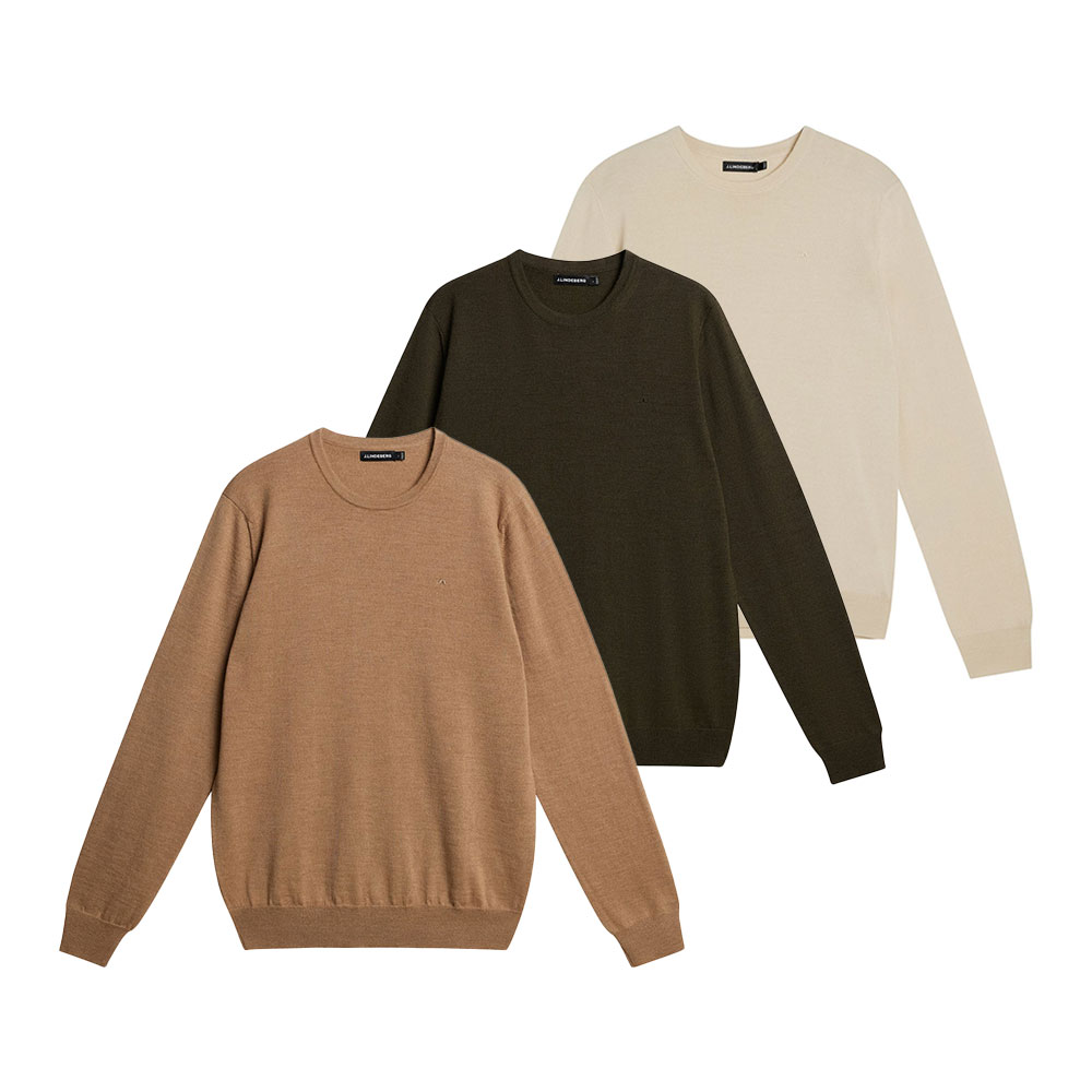 J.LINDEBERG｜ジェイリンドバーグ メンズ ゴルフ LYLE MERINO CREW NECK SWEATER 編み物 FMKW08641  メンズ流行り物 相応うネス 【貨物輸送無料】【関税なし】【外国で通信販売】【定め事品】