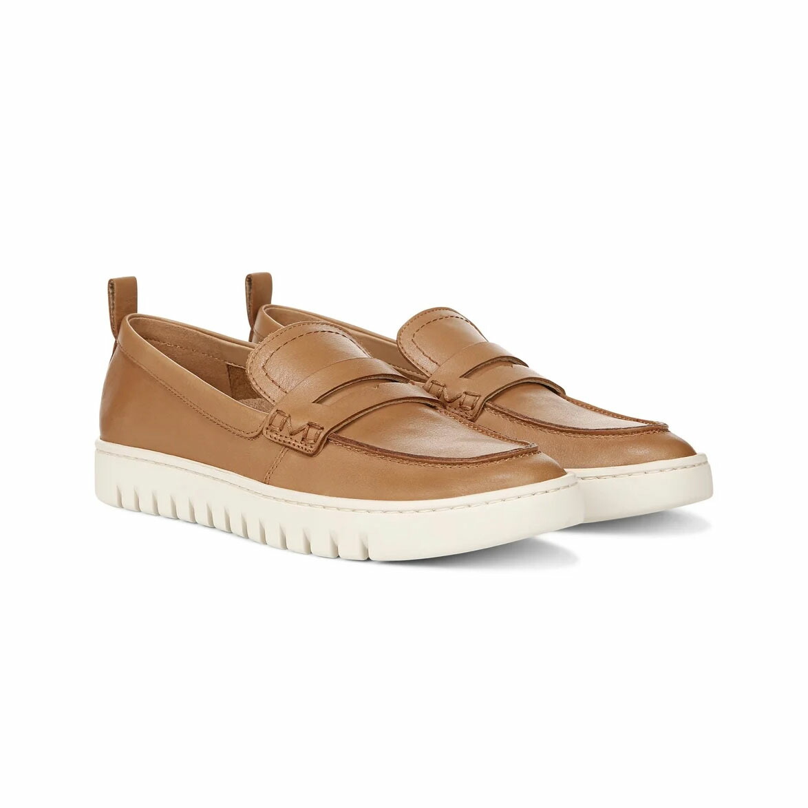 VIONIC｜バイオニック Uptown Loafer × Travel Slip-On 置き目毛皮 スリッポン キャメルレザー I6609L2202 レディース 【貨物輸送無料】【外国で通信販売】【定まり品】