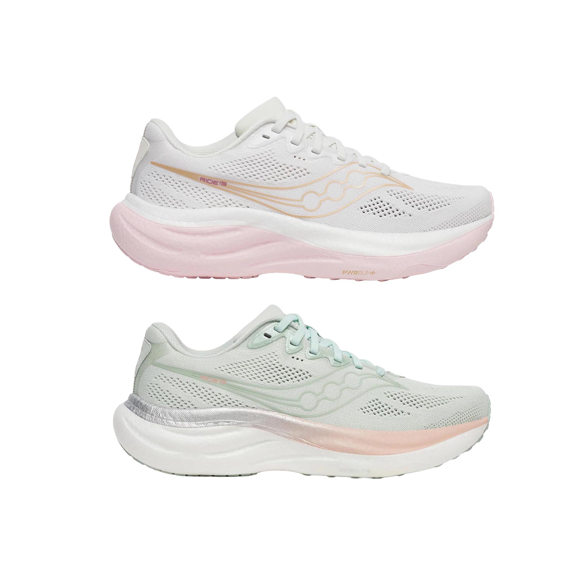 SAUCONY｜サッカニー RIDE 19 レディース 駈けっくらシューズ PWRRUN+ 座布団 軽さ メッシュ 通気性 デイリーラン相応う S11055【貨物輸送無料】【関税なし】【外国で通信販売】【定め事品】