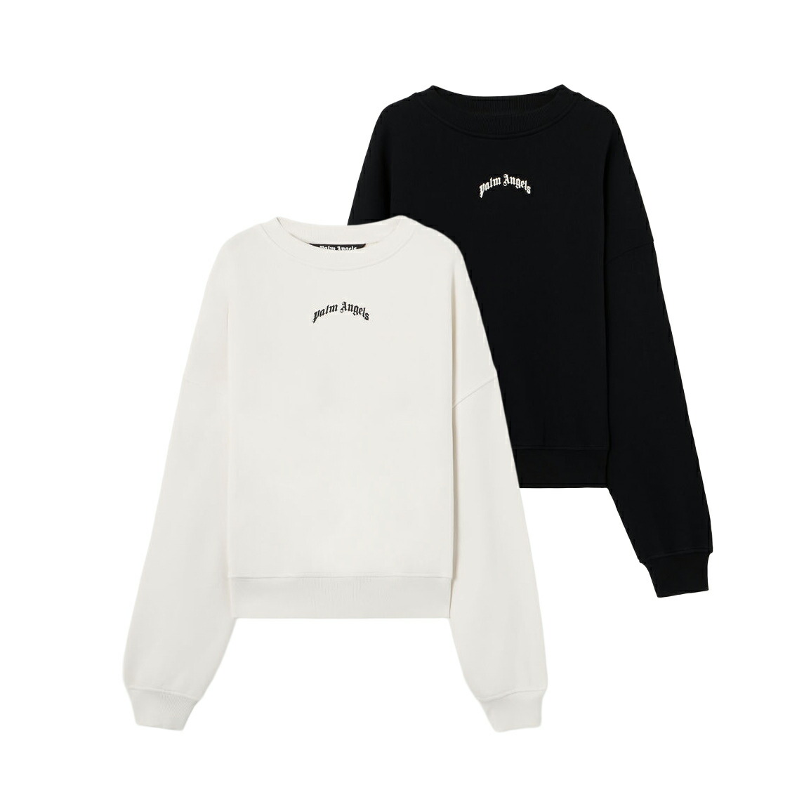 PALM ANGELS｜パームエンジェルス 汗水 メンズ 労働者の一団のど首 ルーズフィット うしろ側ロゴタイプ 向こう正面ロゴタイプ 綿織物 黒いこと 皮膚軟化剤 PMBA08JS26FLE004【貨物輸送無料】【外国で通信販売】【置き目品】
