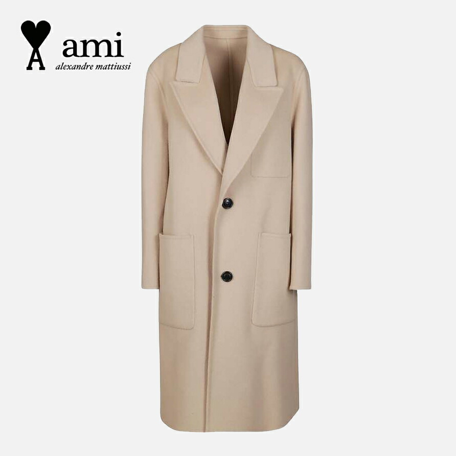 楽天市場】ami paris アミパリス ウールコート H22UCO002 251 メンズ