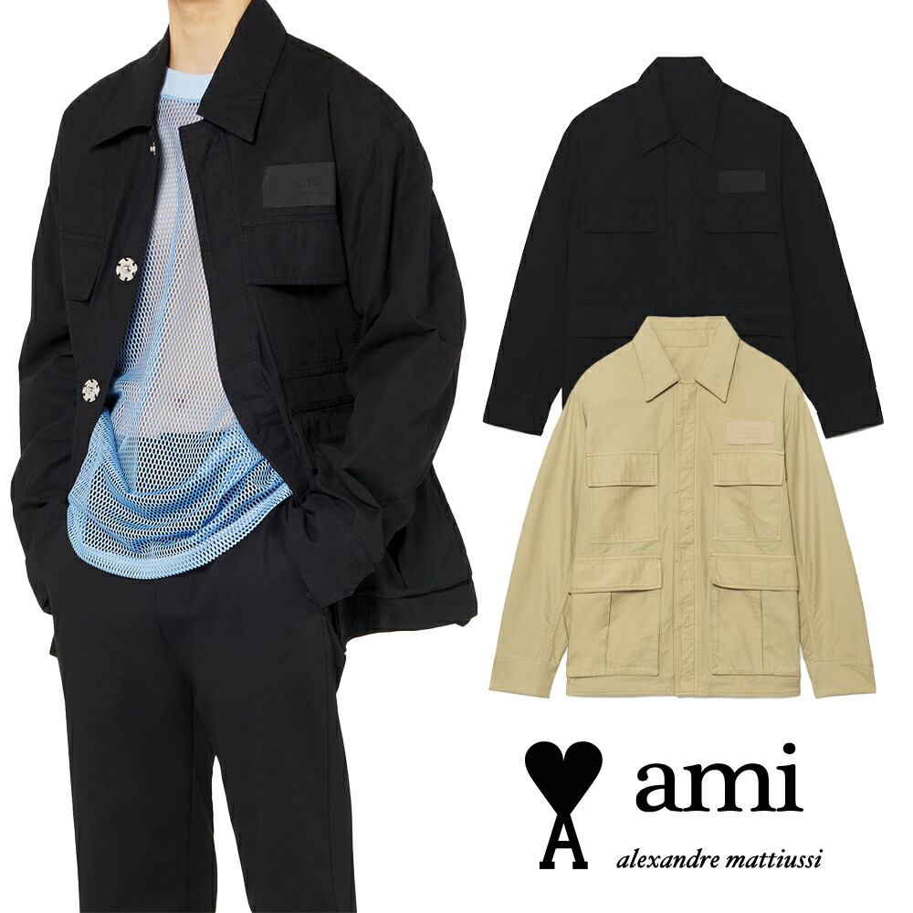 AMI PARIS|アミパリス アミパリス MEN オーバーサイズ ポケットジャケットHJK201.220【送料無料】【海外通販】【正規品】