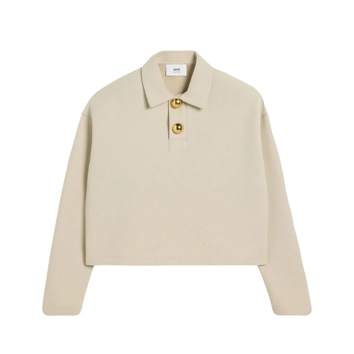 AMI PARIS｜意中の女光の都市 レディース 落っこちる肩先 ポーロトップ FPL318.750 AMI CROPPED POLO【貨物輸送無料】【外国で通信販売】【定まり品】