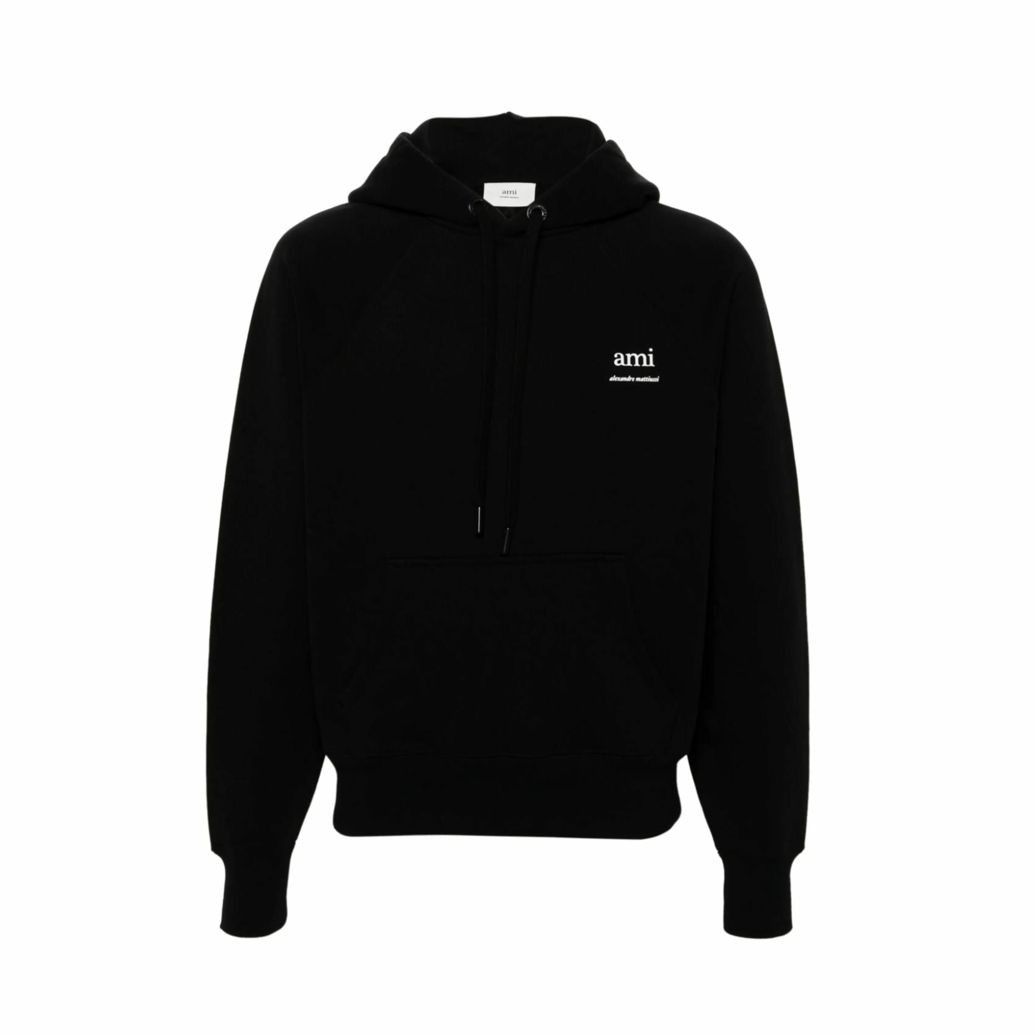 【関税込み】AMI Paris ネイビー ドローストリング フーディ アミパリス AMI PARIS トップス RED ADC ROUND NECK SWEATER