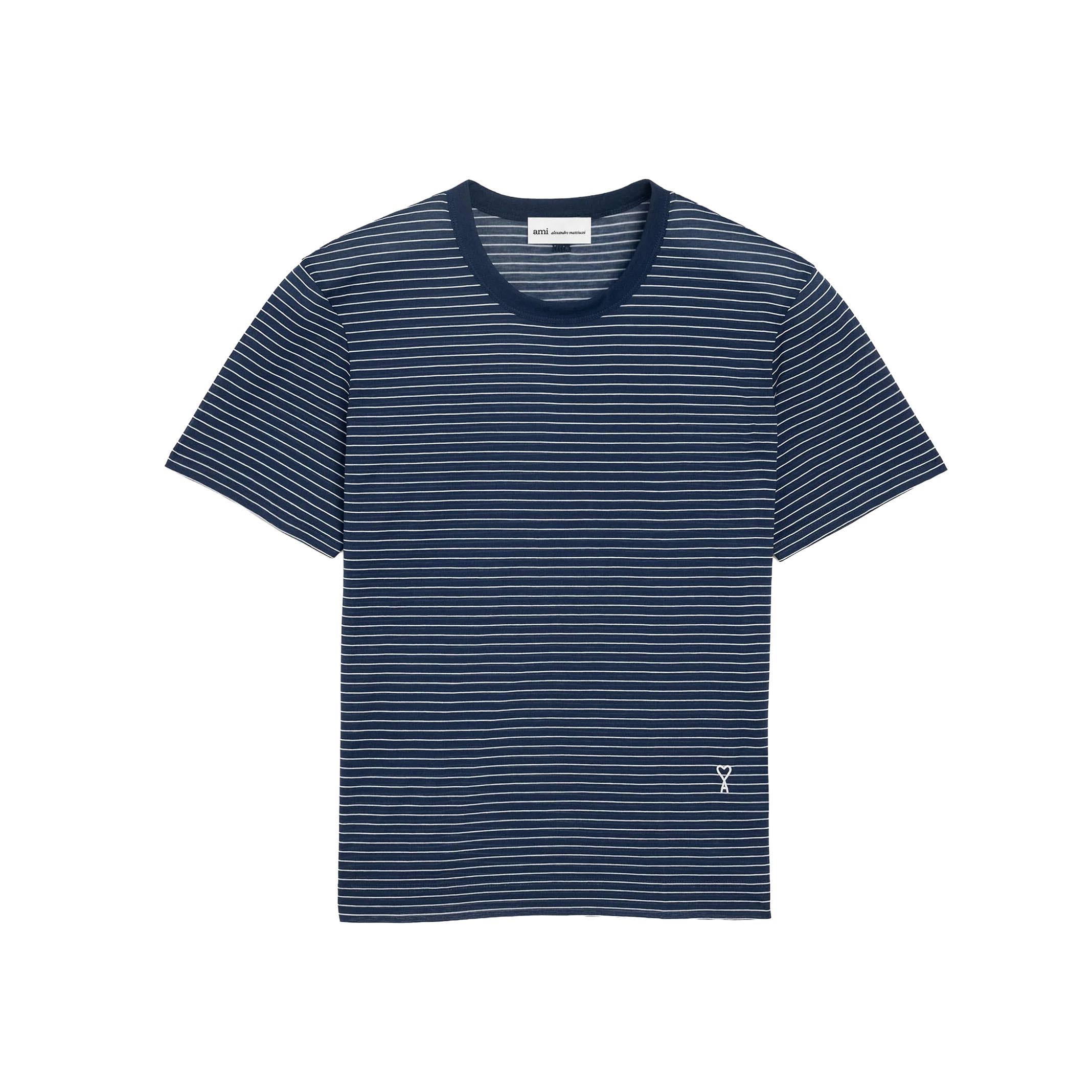 AMI PARIS｜意中の女光の都市 オックスフォードプルオーバー メンズ レディース Ami de Coeur 刺しゅう 名取り草落ちこむ 綿織物プルオーバー BLANC NATURAL BLEU CIEL FTS373.JE0212【貨物輸送無料】【外国で通信販売】【定め事品】