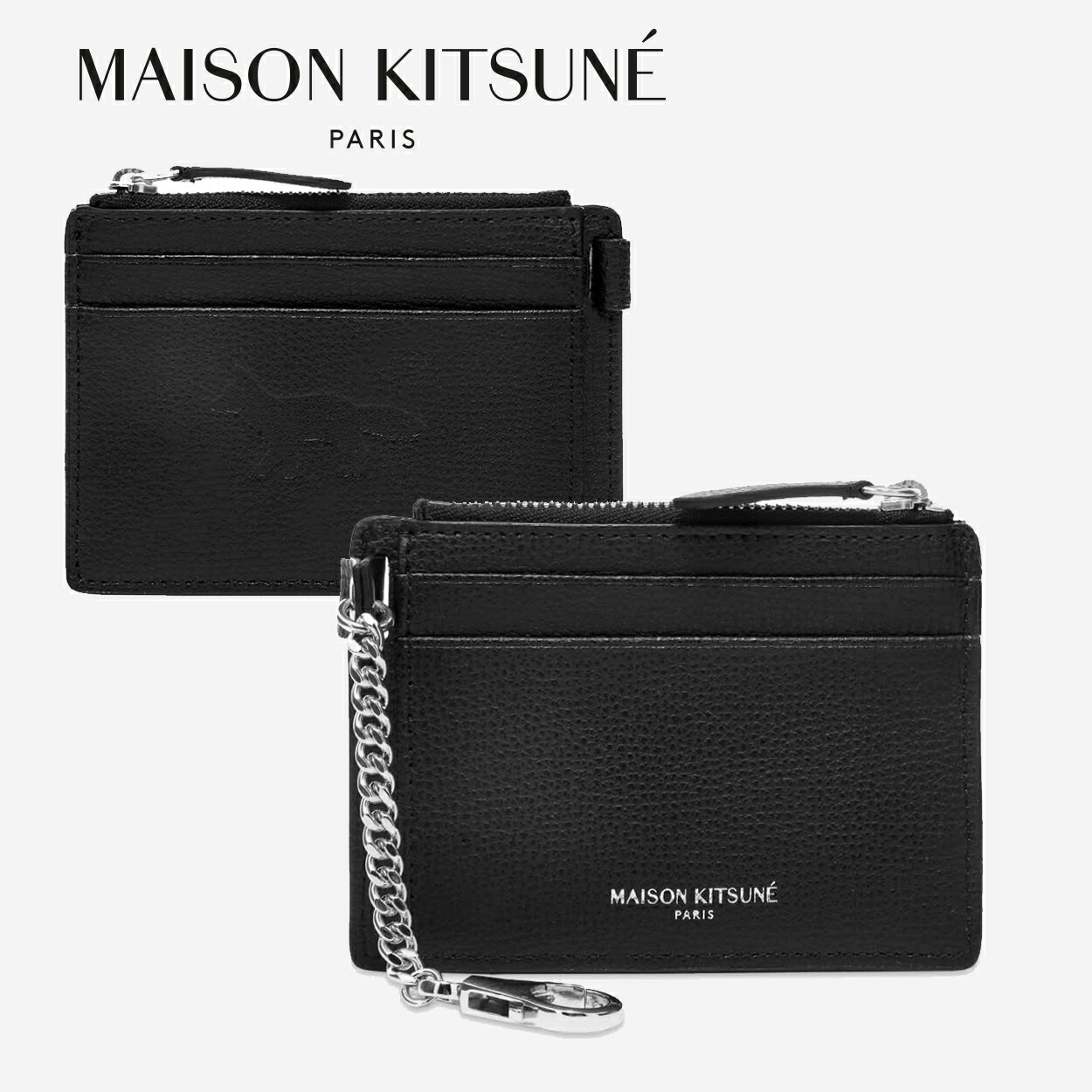 再入荷 メゾンキツネ カードケース カードホルダー MAISON KITSUNE