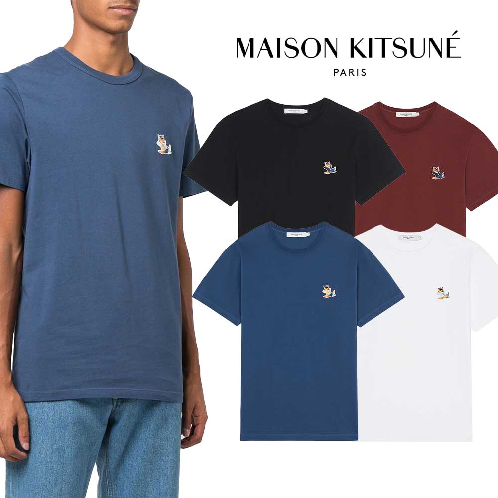 最安値新作 MAISON KITSUNE メゾンキツネ DRESSED FOX PRINT EASY TEE