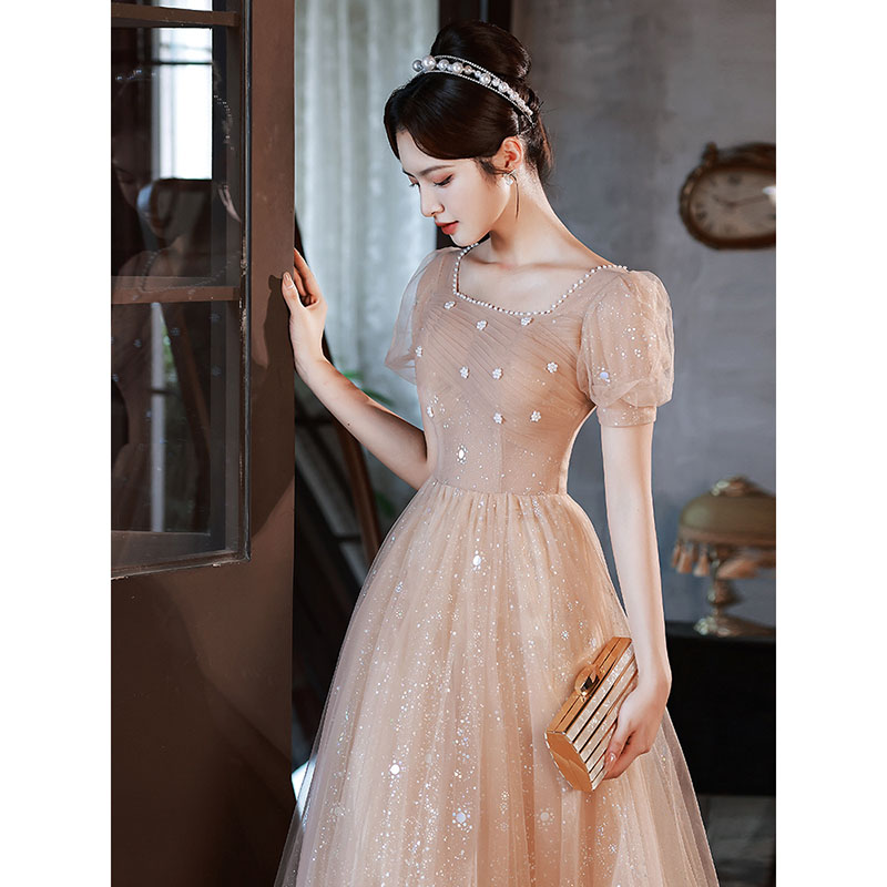 カラードレス 編み上げタイプ ステージドレス 花嫁 ロングドレス Aラインドレス ミニドレス wedding dress 半袖 華ドレス 披露宴 発表会 パーティードレス イブニングドレス 撮影 結婚式 二次会 フォーマルドレス オーダーメイド可能｜TWOCAT