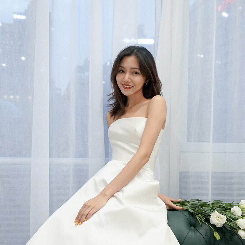 海外挙式ドレス シンプル ウェディングドレス 花嫁 ロングドレス結婚式 ビスチェタイプ 高級感 Aラインドレス 二次会 前撮りドレス 披露宴 イブニングドレス wedding dress 上品 撮影 フォーマル 女子会 成人式 ブライダル ハネムーンフォト 大きいサイズ