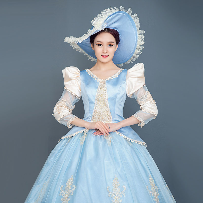 中世風ドレス 中世ヨーロッパ風 貴族 ドレス プリンセスドレス 王族服 宮廷 貴婦人 お姫様ドレス ステージ衣装 復古風 欧米宮廷風 洋風ドレス 宮廷装 ワンピース 合唱 演奏会 ハロウィン コスプレ衣装 学園祭 文化祭 歌劇 オペラ声楽 オーダーメイド｜TWOCAT