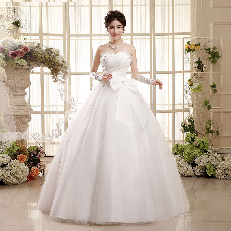 ウェディングドレス 袖なし 二次会 プリンセスラインドレス 結婚式 花嫁 ロングドレス 高級感 豪華ドレス 前撮り パーティードレス エレガント フォーマルドレス 蝶結び 可愛い 披露宴 撮影 食事会 wedding dress オーダーメイドも可能｜TWOCAT