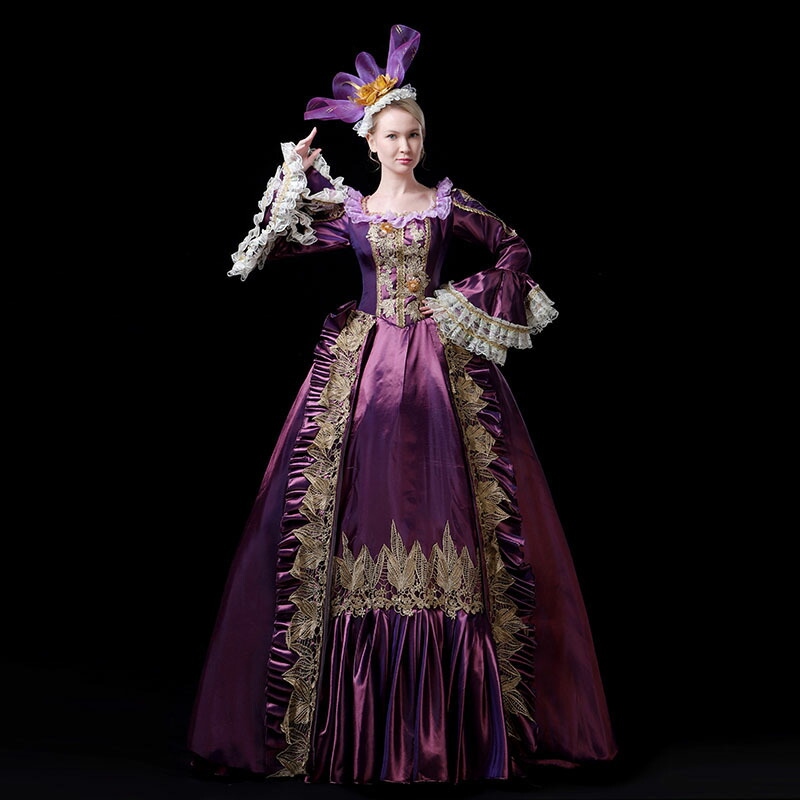 貴族 ドレス プリンセスドレス 中世ヨーロッパ風 ゴージャス 花飾り 中世貴族風お姫様ドレス 合唱 演奏会 発表会 ステージ衣装 洋風ドレス 現代演劇服装 オペラ声楽 舞台 イベント 公演服 大人 コスプレ衣装 エレガント 撮影 学園祭 文化祭 オーダーメイド
