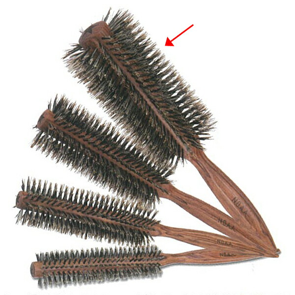 楽天市場】NBAA ソフトロールブラシ 55 ナチュラルウッド (NB-BSN55