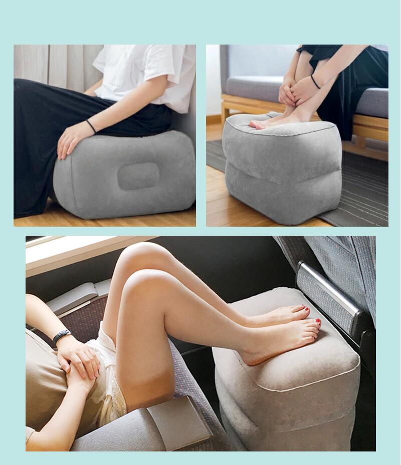 【クーポンで10%OFF】【2個セット】【楽天1位 3連冠獲得】フットレスト エアー 飛行機 快適グッズ 車 新幹線 オフィス エコノミー症候群対策 フットレスト バス 夜行バス 家用 テレワーク 車用 旅行 機内 エアークッション 足置き クッション エアーオットマン バス