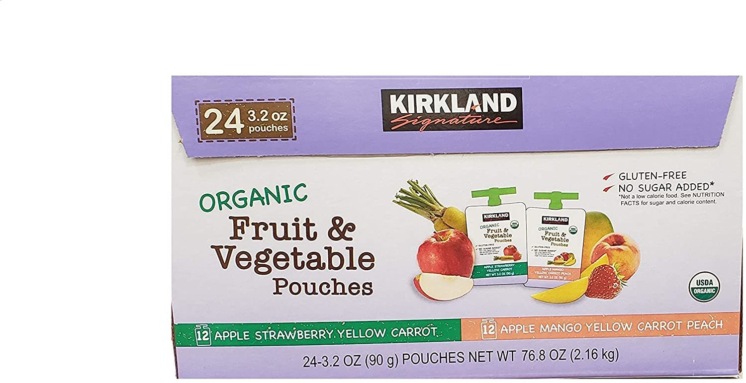 楽天市場 カークランド フルーツ ベジタブル ピューレ パウチ 90g 24 オーガニック グルテンフリー コストコ 砂糖不使用 健康 ソース 果物 野菜 ペースト 離乳食 お菓子作り Ks Organic Fruit 通販 食品 Bubushop
