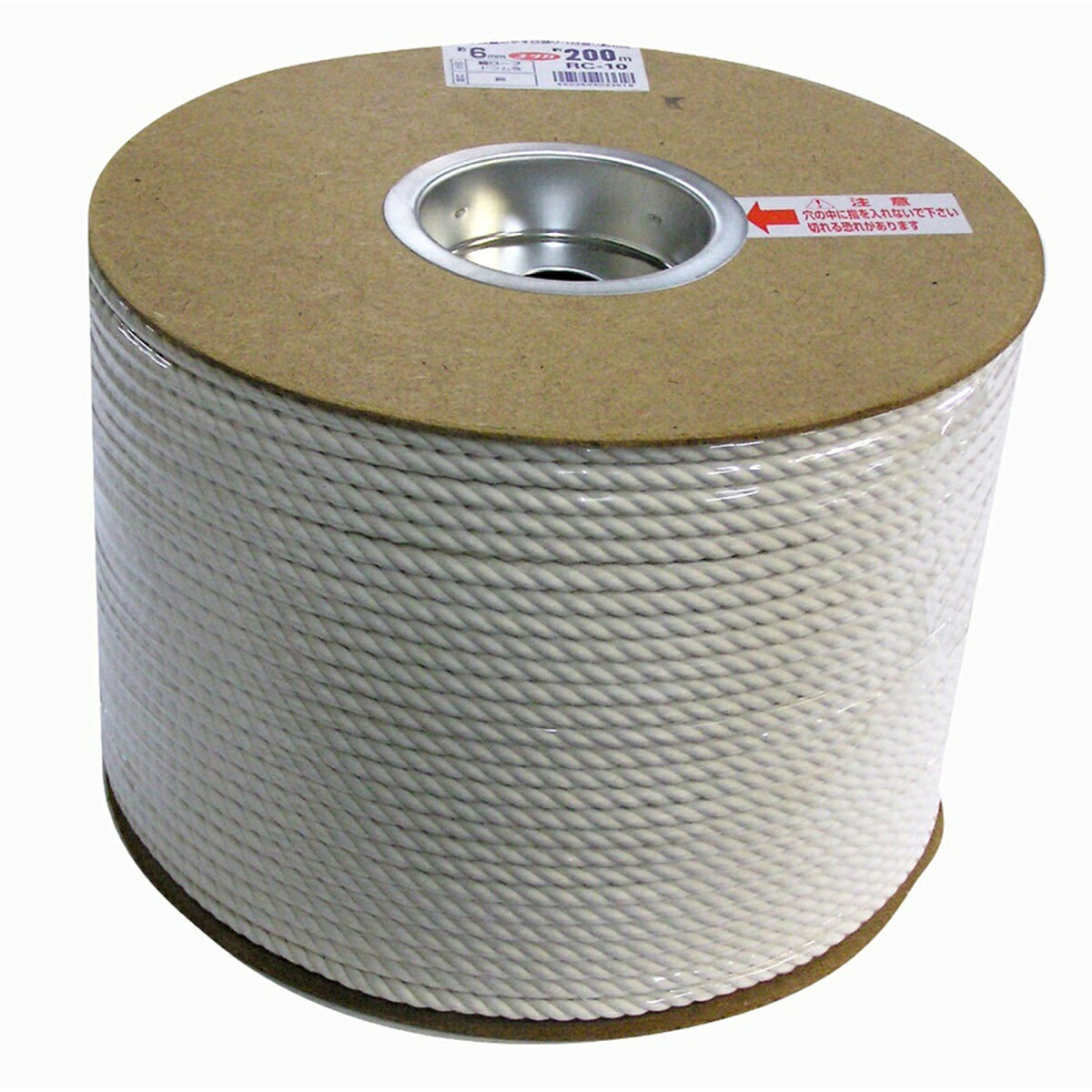 【相応う・貨物輸送無料】ユタカメイク - 綿荷縄 3ツ打 膜鳴楽器巻(6mm×200m) - RC-10