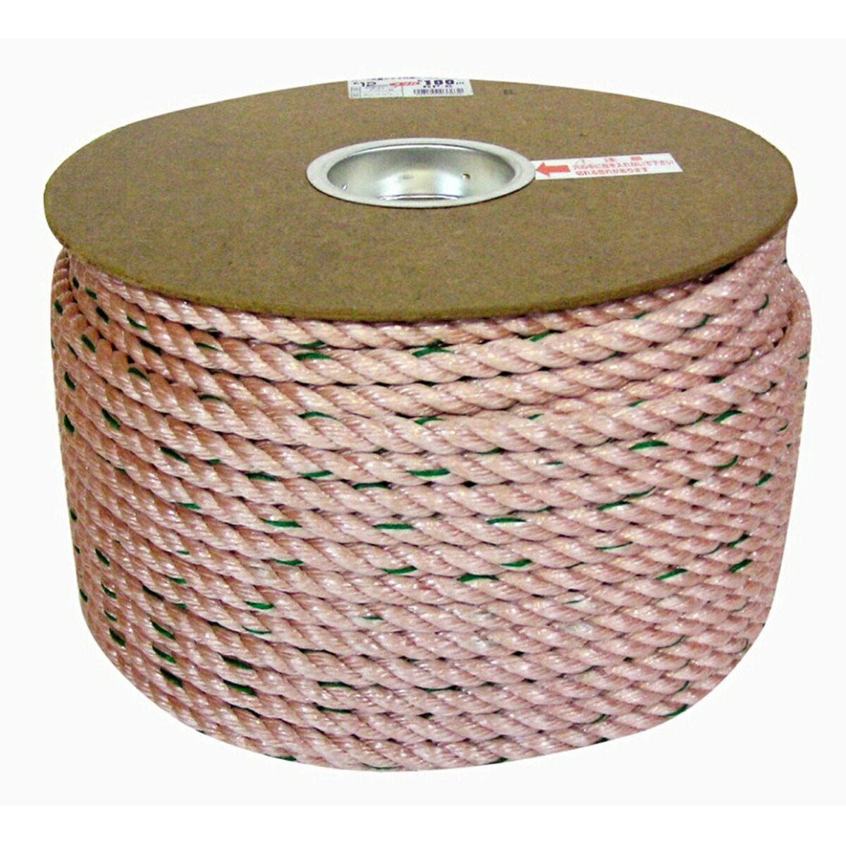 【対応・送料無料】 ユタカメイク - PPロープ ドラム巻(12mm×100m) - RP-6