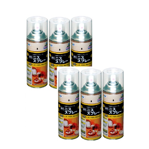 アサヒペン ニススプレー ４２０ＭＬ ダークオーク 内箱入り６本セット
