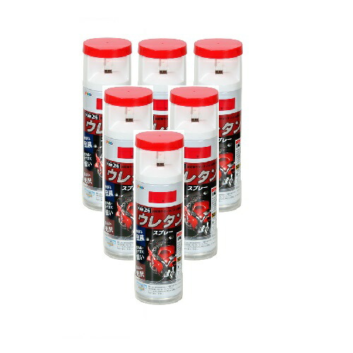 アサヒペン ２液ウレタン吹き付ける ３００ＭＬ 赤 内和氏の璧６本仕掛ける
