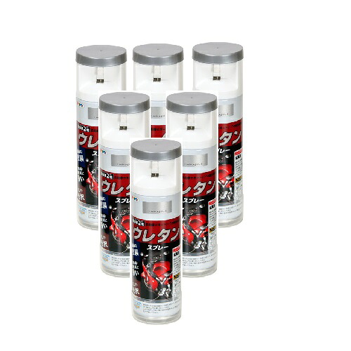 アサヒペン ２液ウレタン吹き付ける ３００ＭＬ シルバーメタリック 内和氏の璧６本仕掛ける