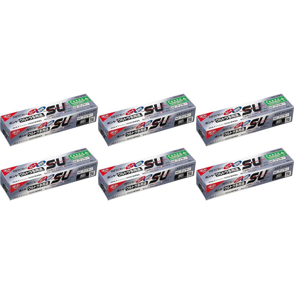コニシ　ボンドウルトラ多用途ＳＵ　１２０ｍｌ（箱）　クリアー 6個セット