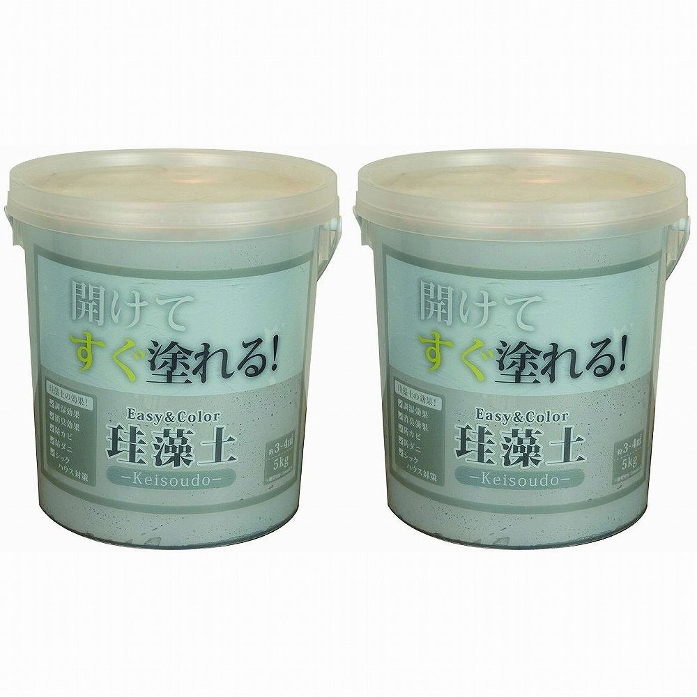 ワンウィル - ＥＡＳＹ＆ＣＯＬＯＲ - ケイ藻土 - ５ｋｇ - 薄墨色 2個仕掛ける