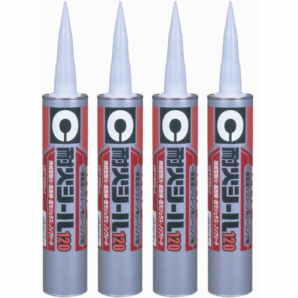 セメダイン - 内外装用 シーリング材 耐火シール 120(333ml) - SK-273 4個セット
