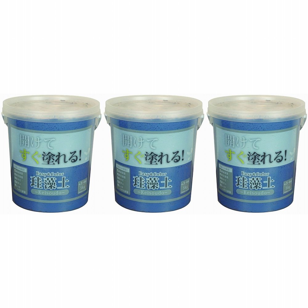 ワンウィル - ＥＡＳＹ＆ＣＯＬＯＲ - 珪藻土 - ５ｋｇ - ネイビーブルー 3個セット 15,169円