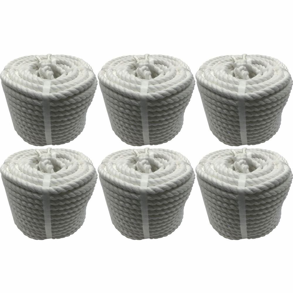 ユタカメイク　ロープ　クレモナロープ万能パック　１２φ×３０ｍ 6個セット