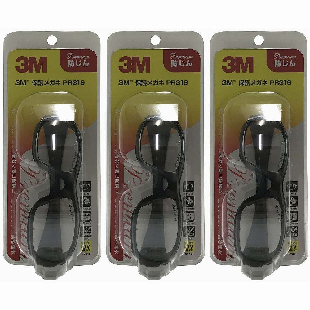 スリーエムジャパン(3M) - 保護メガネ プレミアム - PR319 3個セット|buckteeth shop 店