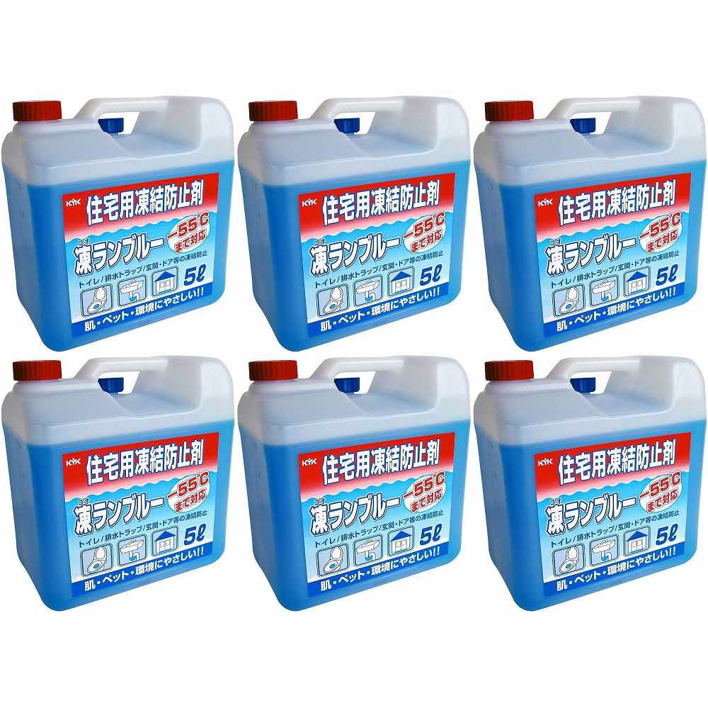 ＫＹＫ 住みか用受け止める押しとどめる剤凍幽客青み５Ｌ 6個仕掛ける