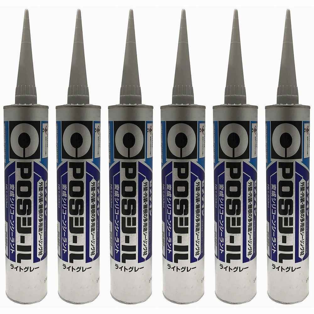 セメダイン　ＰＯＳシール　ライトグレー　３３３ｍｌ　ＳＭ&minus;６６０ 6個セット｜buckteeth shop 店 7,854円