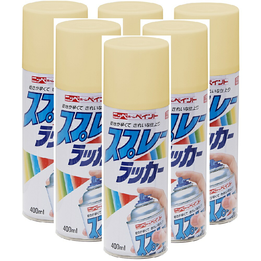 ニッペホームプロダクツ 吹き付ける漆 皮膚軟化剤 400ML 日本絵の具 ６本仕掛ける