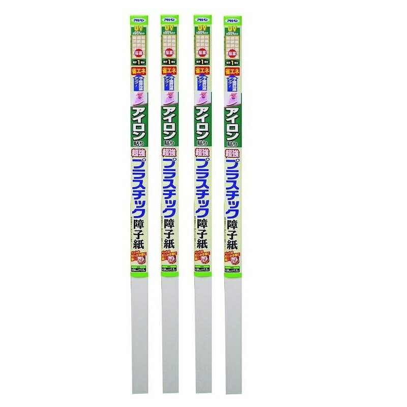アサヒペン アイロン貼り超強プラスチック障子紙 ９４ＣＭＸ１．８Ｍ ６８４３　桜宴 4本セット