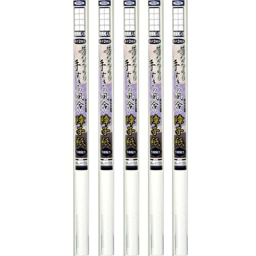 アサヒペン 昔ながらの手すきの肌目明かり障子紙 ９４ＣＭＸ３．６Ｍ ５７２０楮衣料繊維入り口・入口 5本仕掛ける