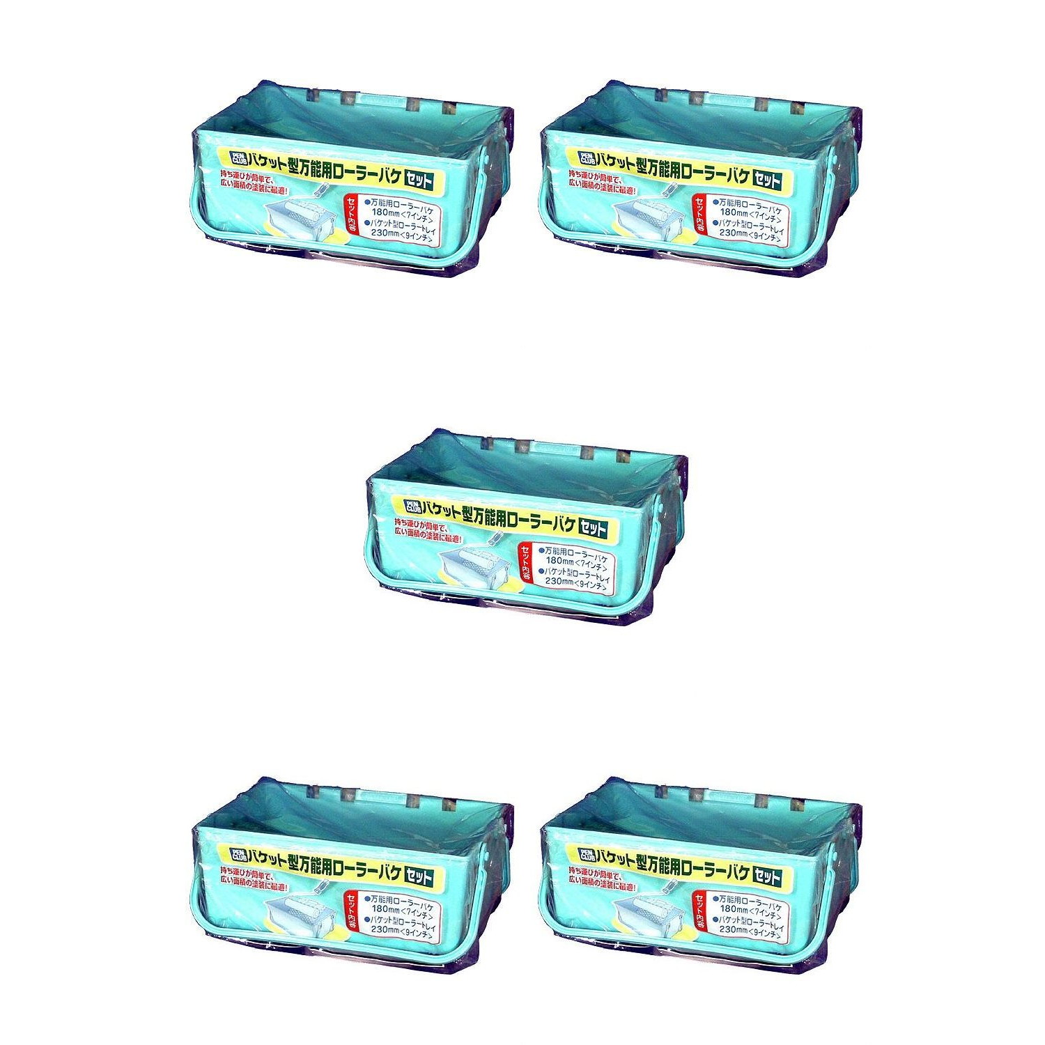 アサヒペン PCバケット型万能用ローラーバケ BK−RSE 5個セット|buckteeth shop 店