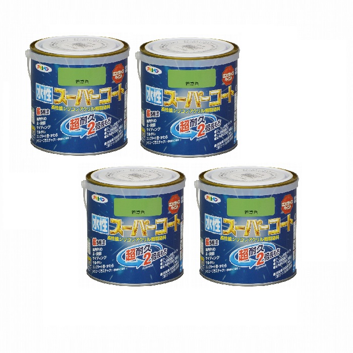 アサヒペン 水溶性百貨店厚地の外套 ０．７Ｌ 若草色 4缶仕かける DIY・工具-塗料缶・ペンキ-花・ガーデン・DIY