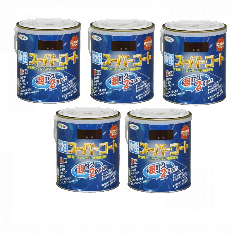 アサヒペン 水溶性百貨店厚地の外套 １．６Ｌ 新茶 5缶仕掛ける