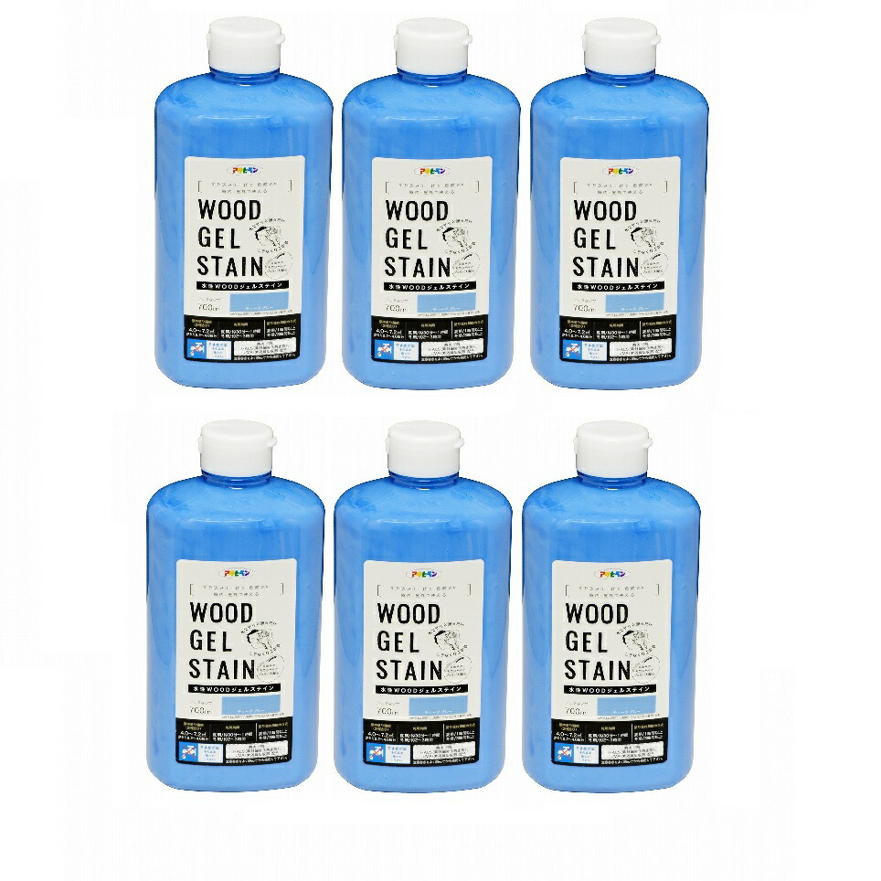 アサヒペン 水性ＷＯＯＤジェルステイン ７００ＭＬ チョークブルー 6缶セット 12,152円