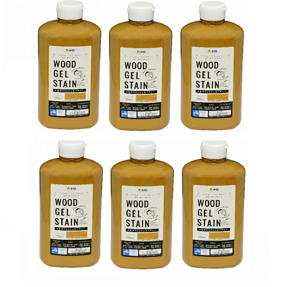 アサヒペン 水性ＷＯＯＤジェルステイン ７００ＭＬ ライトオーク 6缶セット 11,352円