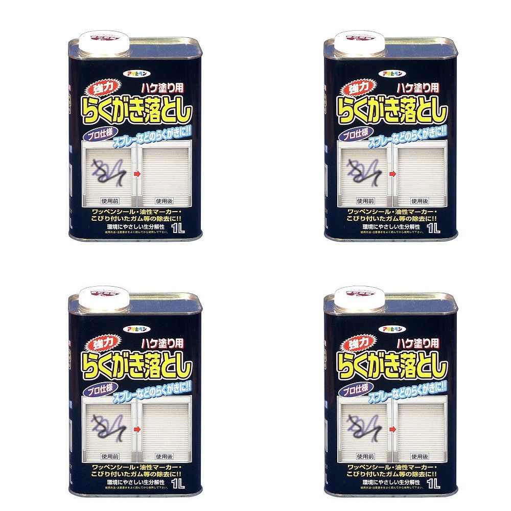 アサヒペン 強力らくがき落としＤ０８２ １Ｌ 4個セット｜buckteeth shop 店 7,810円