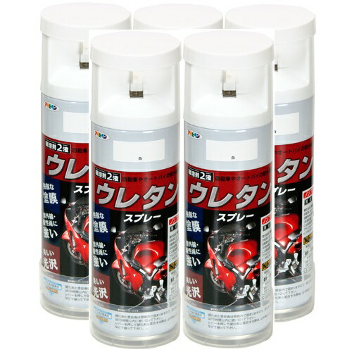 アサヒペン ２液ウレタン吹き付ける ３００ＭＬ 白 5缶仕掛ける