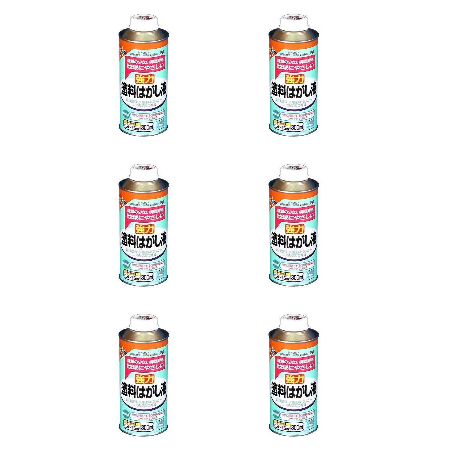 アサヒペン 塗料はがし液 300ML 6缶セット