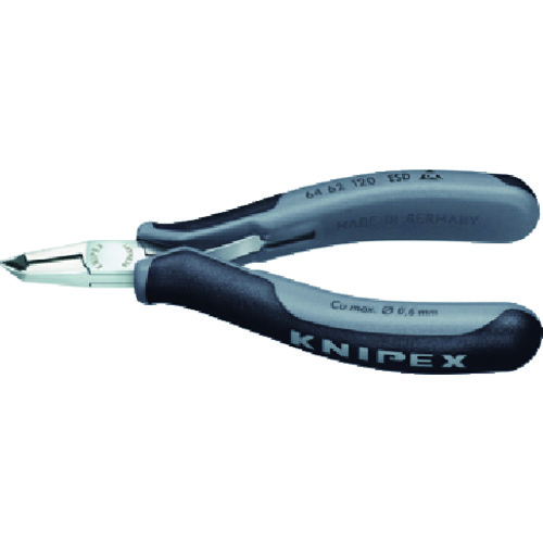 【対応・送料無料】ＫＮＩＰＥＸ　６４６２&minus;１２０ＥＳＤ　エレクトロニクスエンドカッティングニッパー｜buckteeth shop 店