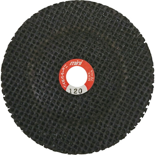 【対応・送料無料】 ＮＲＳ　小径網目状研磨用ディスク　ミニサンドホイル　７５×３×９．５３　＃１２０ 25枚セット